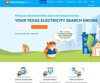 Electricitymatch.com(Compare Electricity prices in Texas) Screenshot