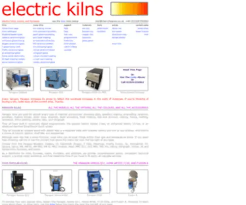 Electrickilns.co.uk(Electric Kilns For Beads) Screenshot