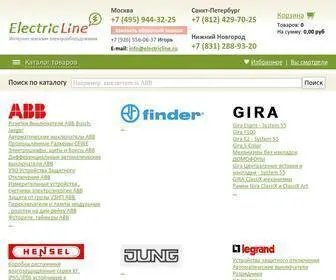 Electricline.ru(Автоматика реле электрощиты коробки IP 65 выключатели розетки) Screenshot