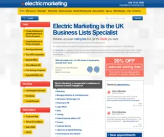 Electricmarketing.co.uk(Electric Marketing) Screenshot