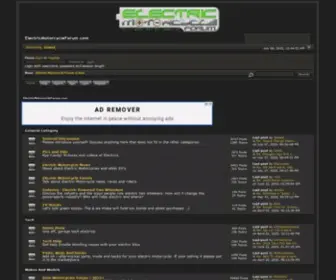 Electricmotorcycleforum.com(Index) Screenshot