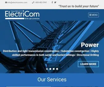 Electricominc.com(ElectriCom) Screenshot