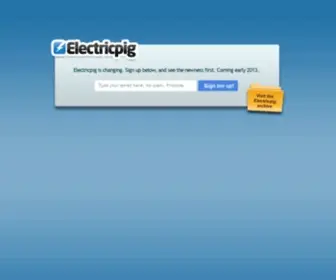 ElectricPig.co.uk(Gadget news) Screenshot