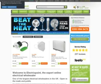 ElectricPoint.com(The UK's Expert Electrical Wholesalers) Screenshot
