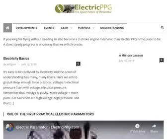 ElectricPPG.com(The quiet future of paramotor) Screenshot