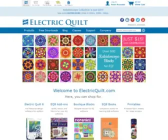 Electricquilt.com(The Electric Quilt Company) Screenshot