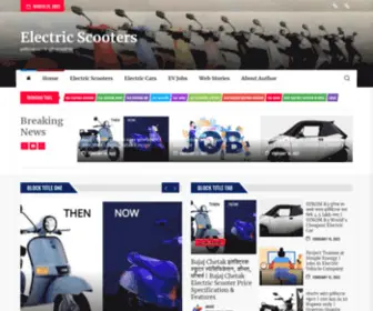 Electricscooterindia.in(Electric Scooters) Screenshot