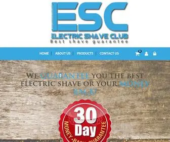 Electricshaveclub.com(Electric Shave ClubElectric Shave Club We guarantee you the best electric shave) Screenshot