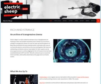 Electricsheepmagazine.co.uk(Features, Essays & Interviews) Screenshot