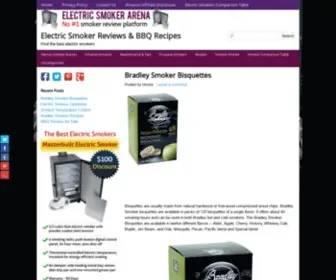 Electricsmokerarena.com(Electric Smoker Reviews & BBQ Recipes) Screenshot