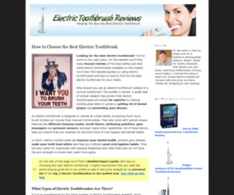 Electrictoothbrushreviews.org(Best Electric Toothbrush Reviews) Screenshot