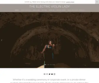 ElectricViolinlady.com(Dallas Violinist) Screenshot