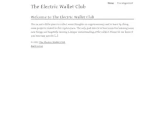 Electricwallet.club(Exploring Digital Assets Together) Screenshot