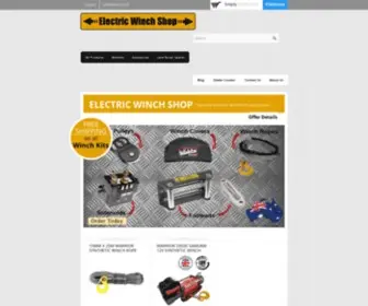 Electricwinchshop.com.au(Electric Winch Shop) Screenshot