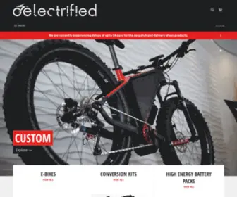 Electrified.com.au(Custom Batteries) Screenshot