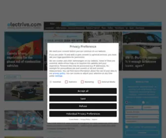 Electrive.com(We offer comprehensive reporting of the highest quality) Screenshot