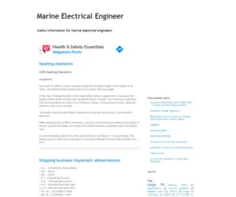 Electro-Engineer.com(Marine Electrical Engineer) Screenshot