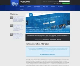 Electro-Matic.com(Industrial Automation Solutions) Screenshot