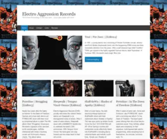 Electroaggressionrecords.com(Old School Electrology) Screenshot