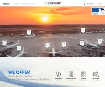 Electroair.eu(ElectroAir Ground Power Units) Screenshot