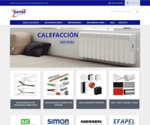 Electroalmacen.es(Material eléctrico online) Screenshot
