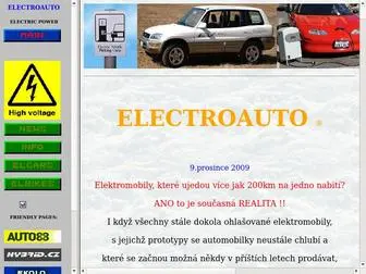 Electroauto.cz(ELEKTROMOBILY ELECTROAUTO) Screenshot