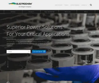 Electrochempower.com(ELECTROCHEM An Integer Company) Screenshot