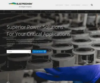 Electrochemsolutions.com(Electrochem Corporate Home) Screenshot