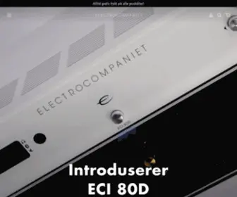 Electrocompaniet.no(If music really matters) Screenshot