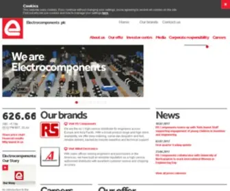 Electrocomponents.com(Homepage) Screenshot