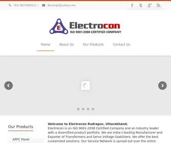 Electrocon.in(Electrocon Electrical power distribution and control panel Rudrapur) Screenshot