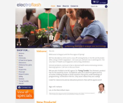 Electroflash.co.nz(Home Electroflash Resourcing Ltd) Screenshot