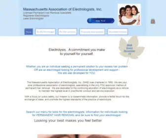 Electrologyma.com(Massachusetts Association of Electrologists) Screenshot