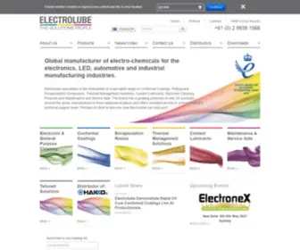 Electrolube.com.au(Advanced Solutions for Engineering and Technology) Screenshot