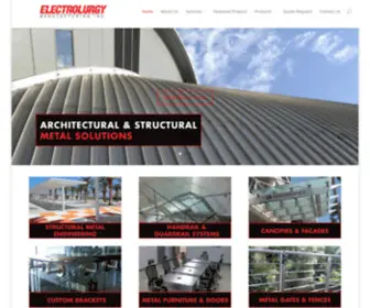 Electrolurgymfg.com(Steel Fabrication) Screenshot