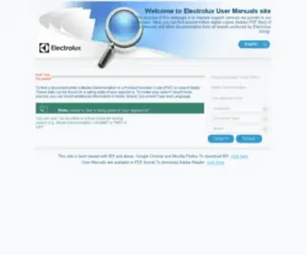 Electrolux-UI.com(Electrolux UI) Screenshot