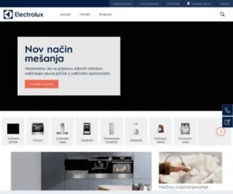 Electrolux.si(Bela tehnika in gospodinjski aparati) Screenshot