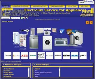 Electroluxservice.com.mk(ELECTROLUX SERVICE) Screenshot