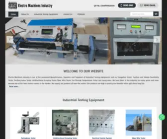 Electromachinesindustry.in(Electronic Testing Equipment manufacturers) Screenshot