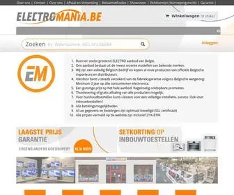 Electromania.be(Huishoudtoestellen, keukentoestellen & multimedia) Screenshot