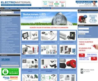Electromaterial.com(Venta online de material eléctrico e iluminación. Descuentos de hasta el) Screenshot