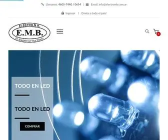 Electromb.com.ar(ELECTRO MB) Screenshot