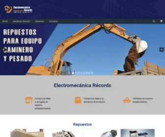 Electromecanicarecords.com(Electromecánica Récords se fundó en el año 1996 en la ciudad de Quito) Screenshot