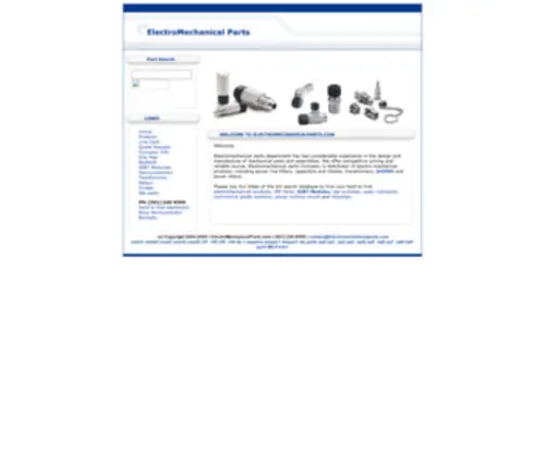 Electromechanicalparts.com(ElectroMechanical Parts) Screenshot