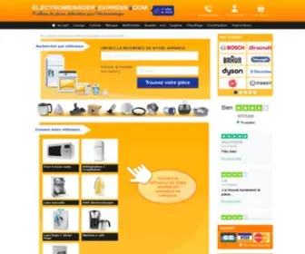 Electromenager-Express.com(Pieces Detachees electromenager et Accessoires) Screenshot