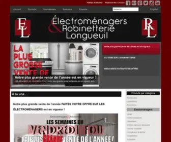 Electromenagerlongueuil.com(Ã‰lectromenagers Longueuil Liquidation) Screenshot