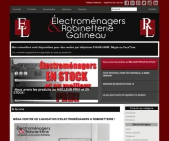 Electromenagersgatineau.com(Électromenagers Gatineau Liquidation) Screenshot