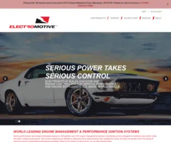 Electromotive-INC.com(Engine control system for the serious performance & racing pros. Electromotive) Screenshot