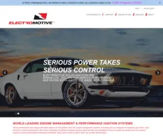 Electromotive.com(Engine control system for the serious performance & racing pros. Electromotive) Screenshot