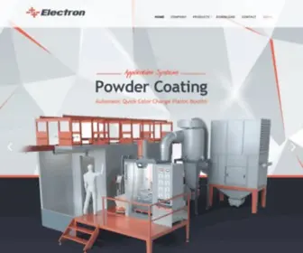 Electron.com.tr(Electron Powder Coating Devices and Coating Systems) Screenshot